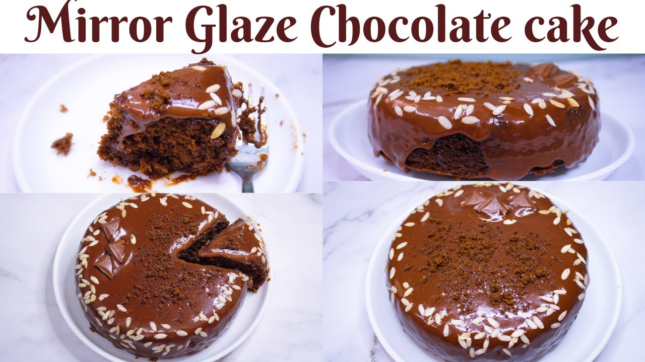World's Deathly Mirror Glaze Chocolate cake without chocolate how to