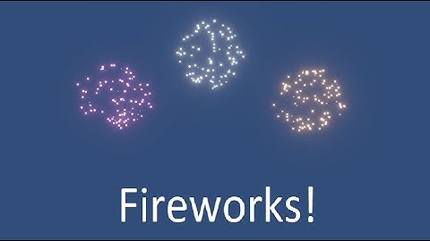 Unity 2021 - Fireworks!