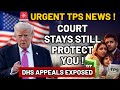 🚨 URGENT TPS NEWS: Court Stays Protect Status Holders Amid DHS Appeals