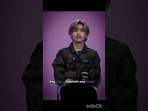 when he sang hindi song 😭✨||#bts #fypシ # Shazu BTS army