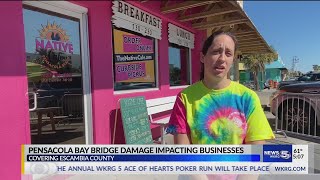 Pensacola Bay Bridge damage impacting businesses