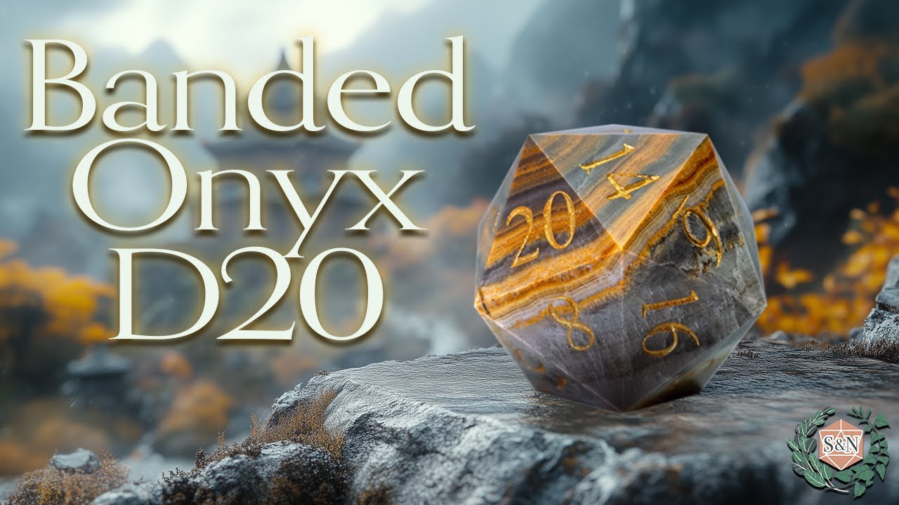 Bands of Gold: Carving a Stunning Onyx D20