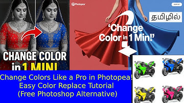 🎨 Change Colors Like a Pro in Photopea! | Easy Color Replace Tutorial (Free Photoshop Alternative)