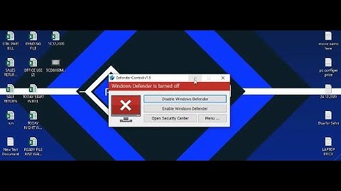 How to Disable or Enable Windows Defender on Windows 10