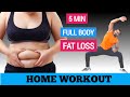 5 MIN FULL BODY FAT LOSS WORKOUT ( No Equipment )  Easy Exercise