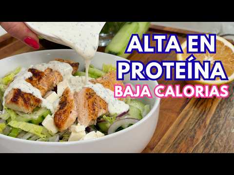 Ensalada Alta en Proteína para Resistencia a la Insulina | 370 Calorías y 40g de Proteína