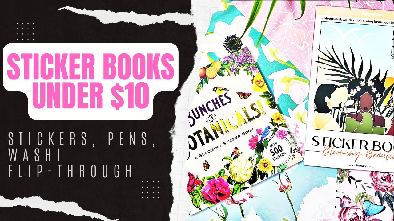 UNDER 10 AMAZON PLANNER STICKERS STICKER BOOK FLIP THROUGH fayware Under 10 amazon planner stickers sticker book flip through fayware