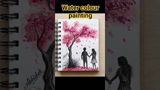 Watercolor Painting Tutorial for Beginners 🖌️ #artandcraft #painting #paintingtutorial #watercolor