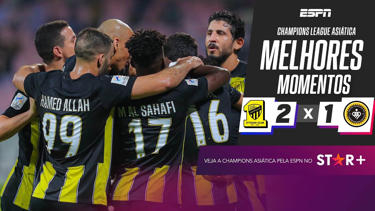 Com Fabinho de titular, Al Ittihad bate Sepahan e vence mais uma na Champions League asiática