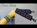 Beaded Square Stitch Bracelet / Beaded bracelet / Square Stitch Pattern