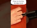 How to Tie a Bridge Knot #ukuleletutorial #ukulelestrings
