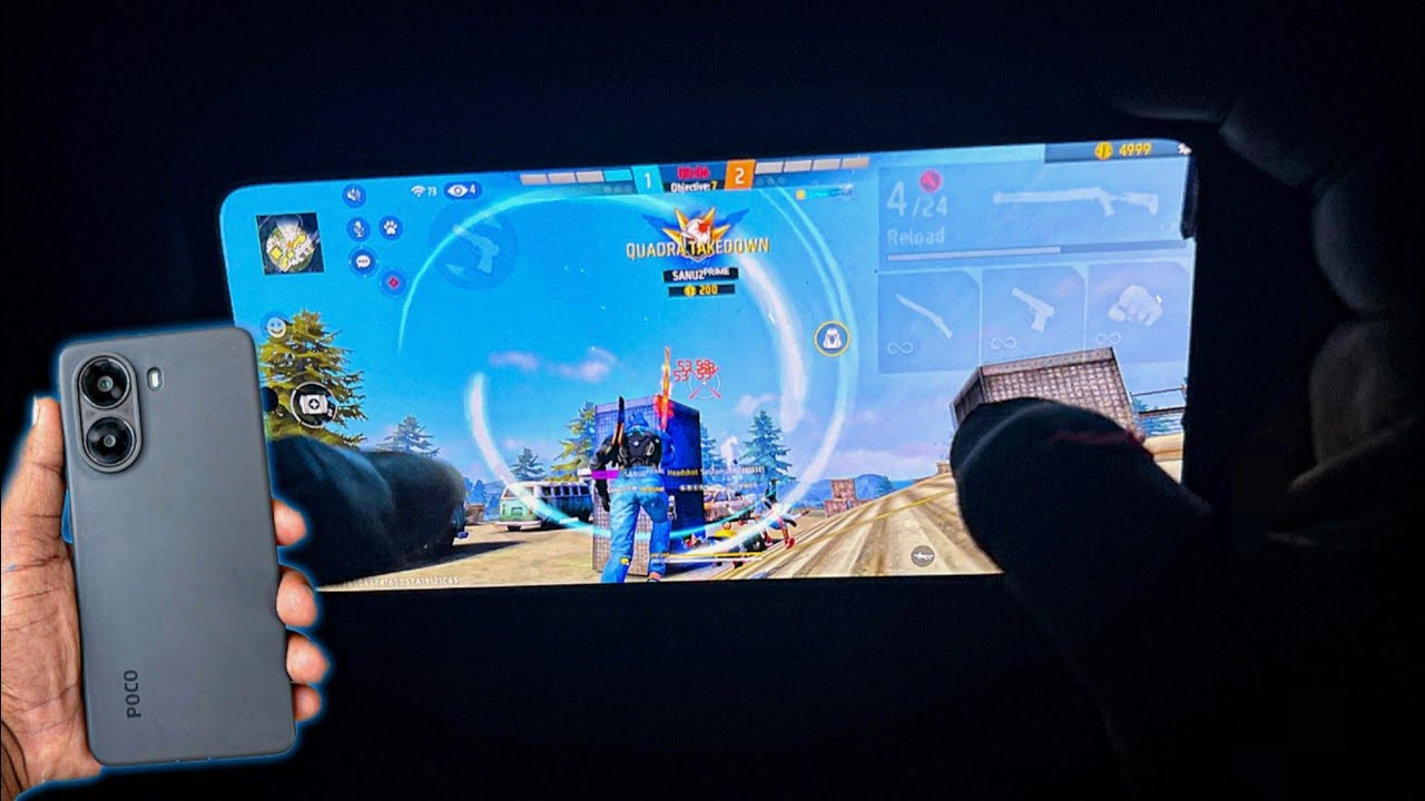 poco x7 pro 📲⚙️ Handcam with highlights 💯🔥 GAMEPLAY-Freefire max 