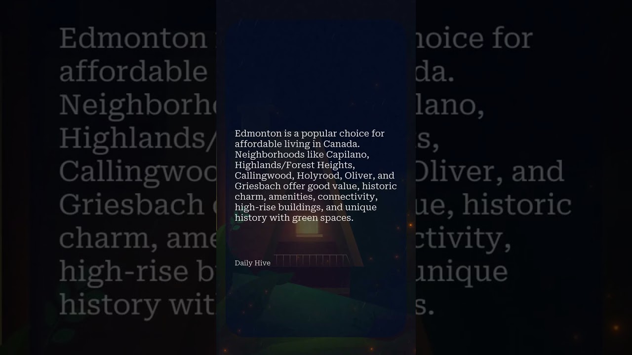 6 of the best neighbourhoods for new Edmontonians to settle in