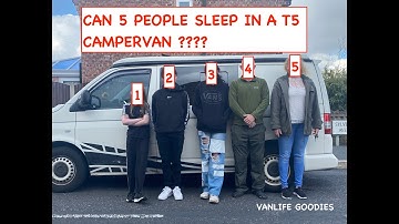 CAN 5 PEOPLE SLEEP IN A VW T5 CAMPERVAN? | T5 VW campervan with poptop