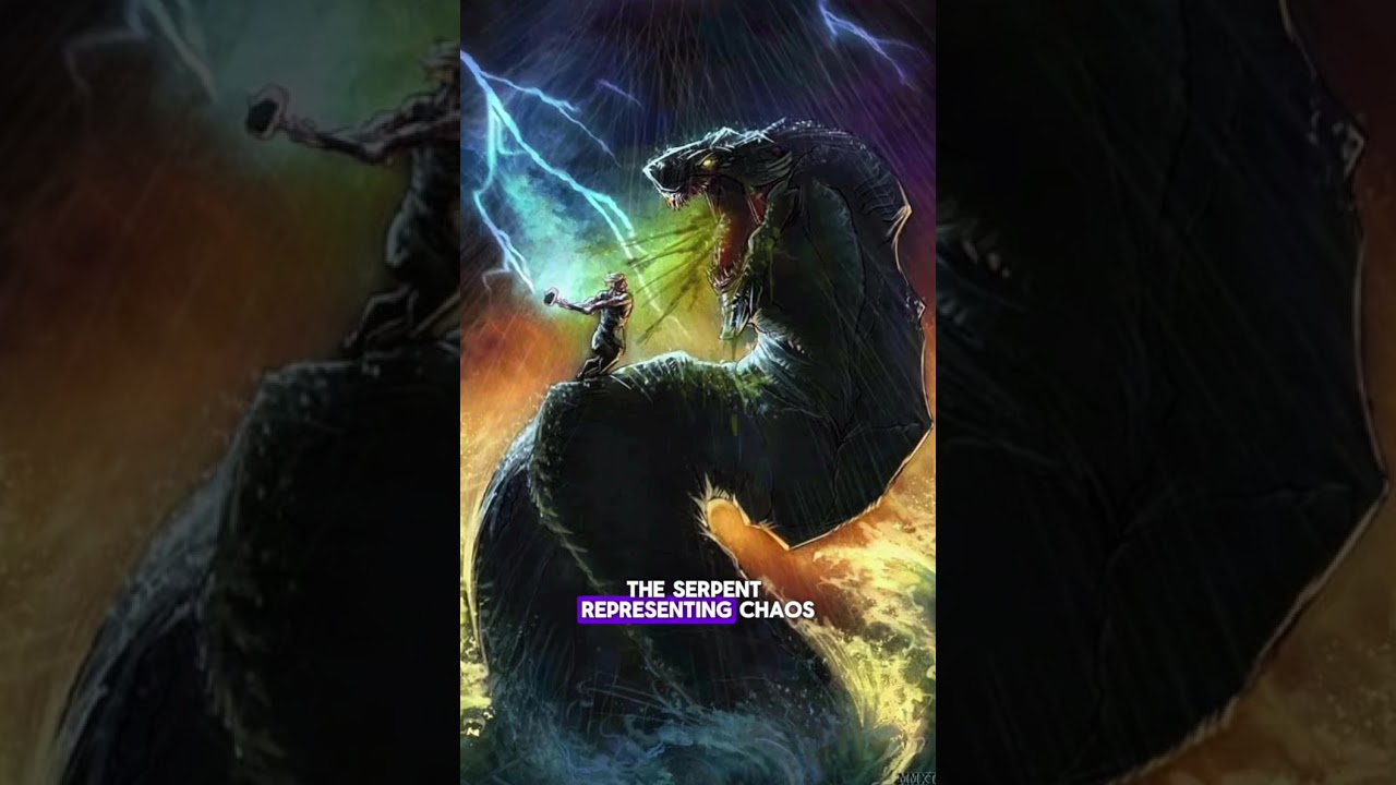 Thor vs the World Serpent 