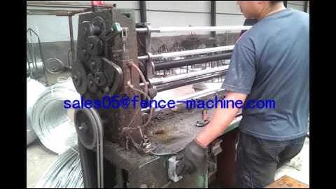 Spring coiling machine for gabion machine