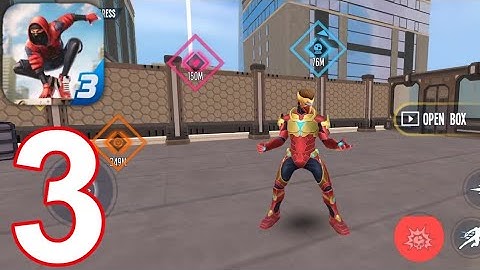 Spider Fighter 3: Open World - Gameplay Walkthrough Part 3 - Iron Man & Missions (Android, iOS)