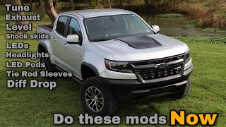 Must Have Mods Upgrades and Accessories for your Colorado ZR2