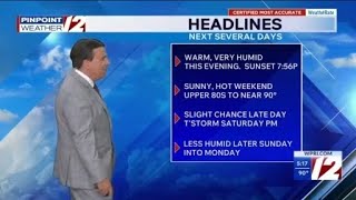 WPRI 12 Weather Now 8/7/26 Very Warm, Humid Weekend