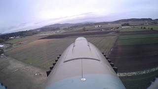 RC P-40 (2) flight and crash