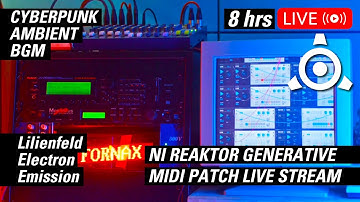 🌃 Cyberpunk Ambient BGM Livestream: Reaktor Generative Patch → JV-2080 → S1000 → Morpheus → YM3812
