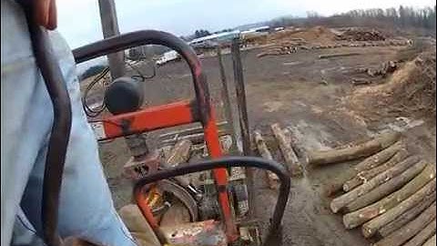 Prentice 120 unloading logs- Go Pro Hero 2