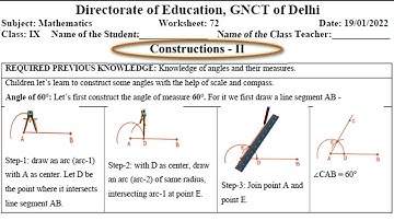 Mathematics Worksheet 72 Class 9 (19/1/22) English Medium | Worksheet 72 Maths Class 9 |