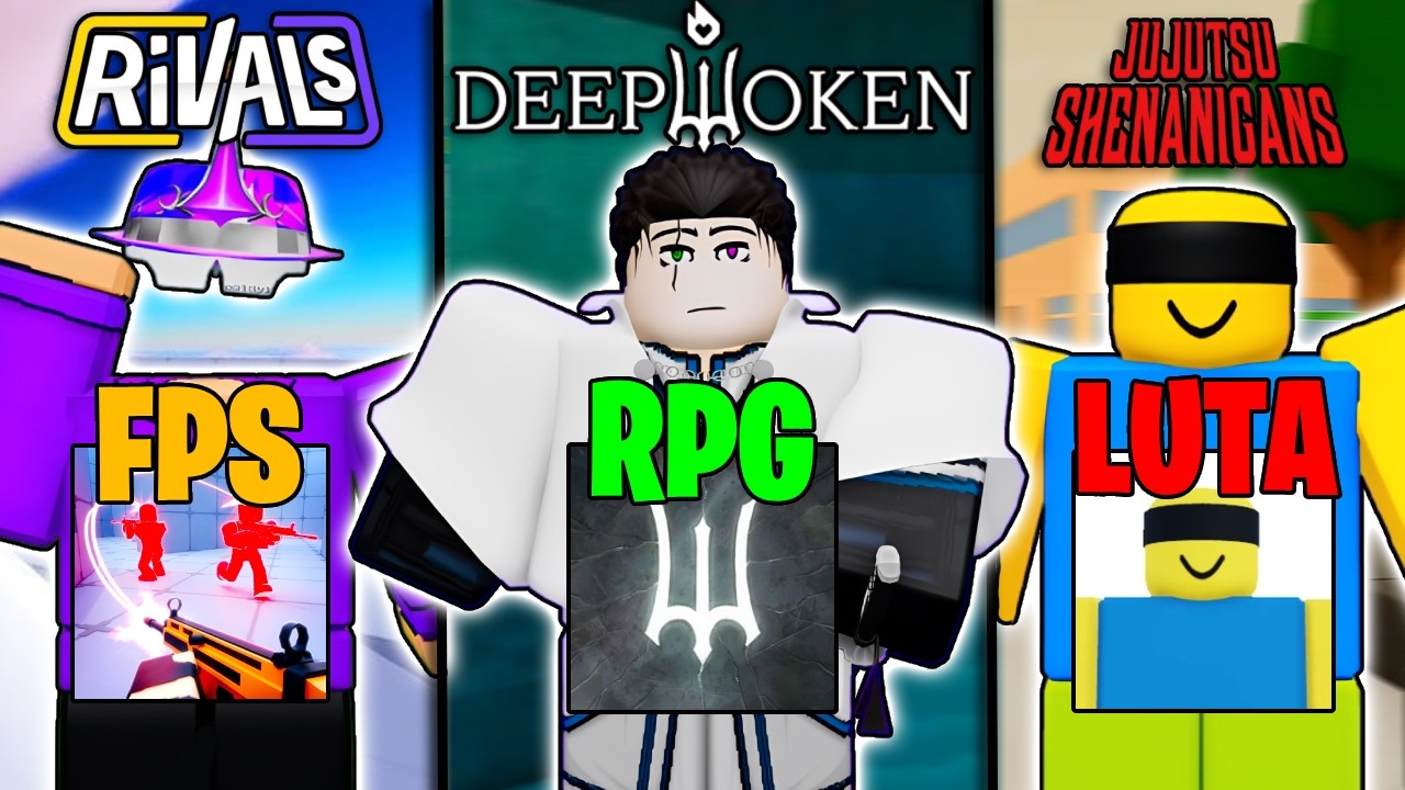 Os MELHORES JOGOS de cada GÊNERO DENTRO DO ROBLOX!