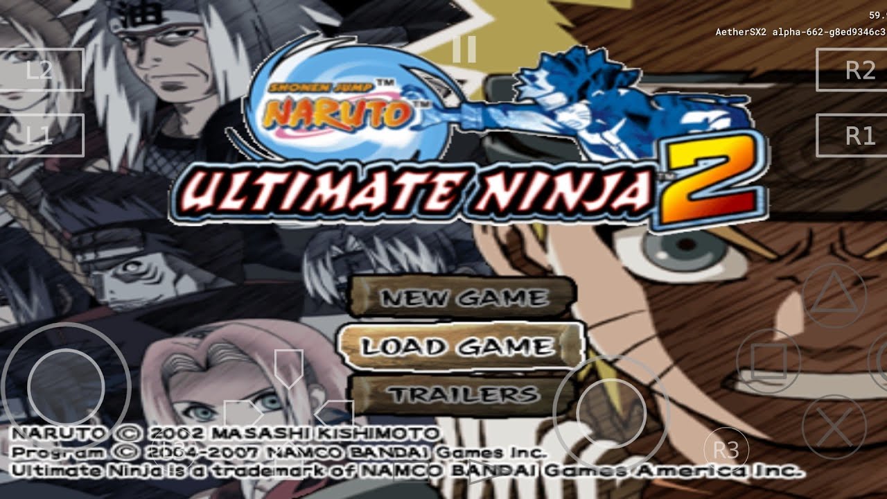 NARUTO ULTIMATE NINJA 5  AETHERSX2 BETTER SETTINGS - MELHORES  CONFIGURAÇÕES + SAVE ALL CHARACTERS!! 