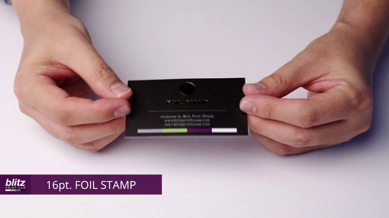 16pt. FOIL STAMP Business Card by Blitz Print House