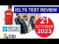 21 October 2023 IELTS Test Review By Asad Yaqub