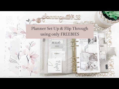 Setting up a Planner with FREE Inserts