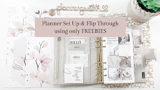 Setting up a Planner with FREE Inserts