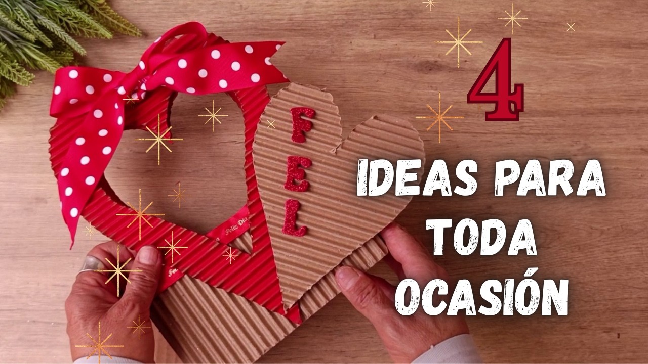 4 DETALLES PARA REGALAR EN EL DIA DEL AMOR Y LA AMISTAD/EN EL DIA DE LA MUJER/EN EL DIA DE LA MADRE