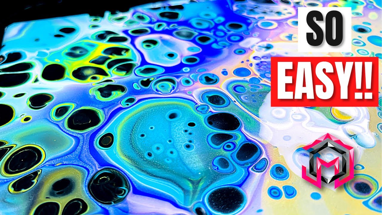 Flip Cup Pour EASY Acrylic Pouring! - YouTube