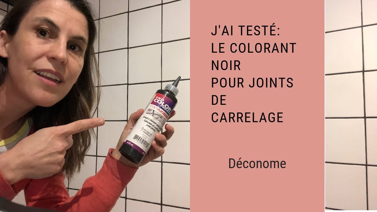 J'ai testé dans ma douche: le colorant noir pour joints de