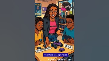 🎓 NoireSTEMinist® Tutorials: Robotics Engineer explains sonar versus infrared #STEM #STEAM #robots