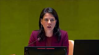 President Ga Annalena Baerbock At 11th Emergency Special Session unitednations ukraine un80