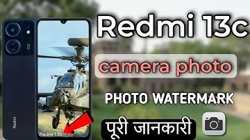 Redmi 13c camera photo watermark setting|| Redmi 13c photo watermark setting kaise kare