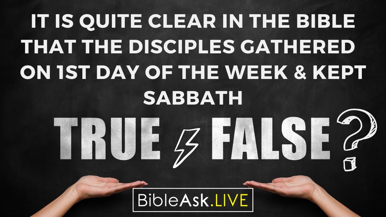 It is quite clear in the Bible that the disciples gathered on 1st day of the week and kept Sabbath!