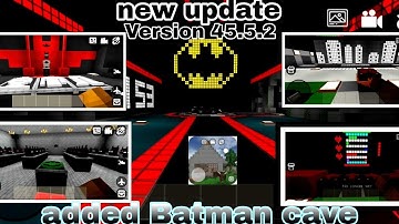 new update in mini block craft || added Batman cave map || Batman