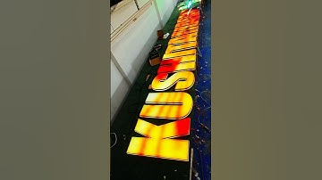 Dazzling luminous characters popular abroad#ledlight #signature  #lamplight #ledlightstrip #ledsign