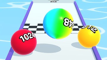 Ball Run 2048 - All Levels Gameplay Android, iOS ( Levels 2750 )