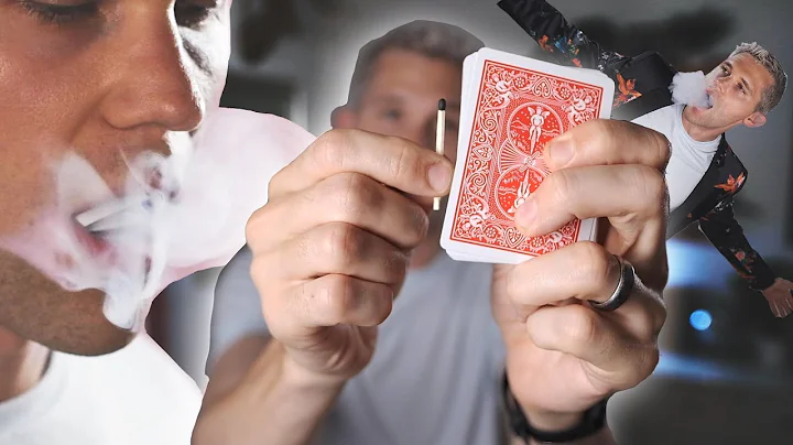 make a smoking card appear IN YOUR MOUTH