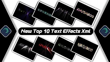 Top 10 Text Animation Preset|💜|Emoji Text Effect|Alightmotion Editing||Text Effect Xml😍Khushboo🌺Tech