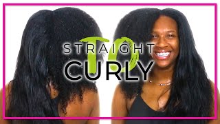 Straight to Curly || Reverting Natural Hair || Steaming Hair