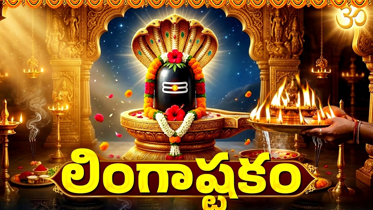 లింగాష్టకం | Lord Shiva Popular Stotra Lingashtakam With Lyrics | Shiva Bhakti Songs