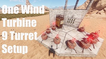 (Rust) The best way to set up turrets (efficient 9 turret setup)