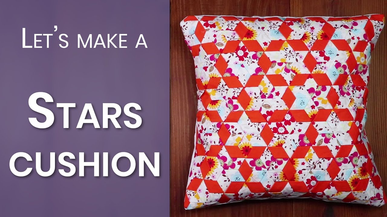 How to make a Stars cushion, Fabric Weaving project