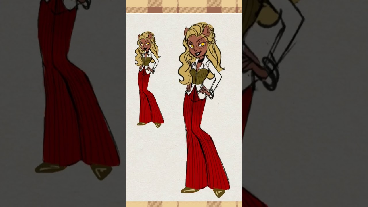 letting a wheel decide who i draw!! did i do good? #monsterhigh